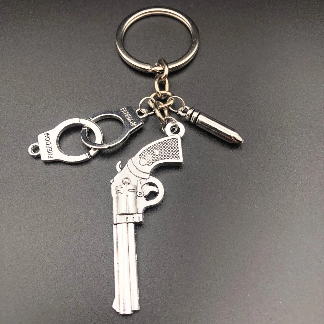 2019 / Creative Desert Eagle Pistol Keychain Bullet Keychain HandcuffsRevolver Keychain Creative Keychain Men and Women Jewelry
2019 / Creative Desert Eagle Pistol Keychain Bullet Keychain HandcuffsRevolver Keychain Creative Keychain Men and Women Jewelry