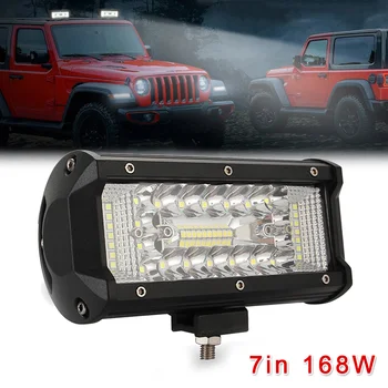 Super Bright 7inch 10-30V 168W Tri-Row LED Work Light Bar Pods Driving Fog Lamp Side Shooter Combo Daylight Waterproof
Super Bright 7inch 10-30V 168W Tri-Row LED Work Light Bar Pods Driving Fog Lamp Side Shooter Combo Daylight Waterproof