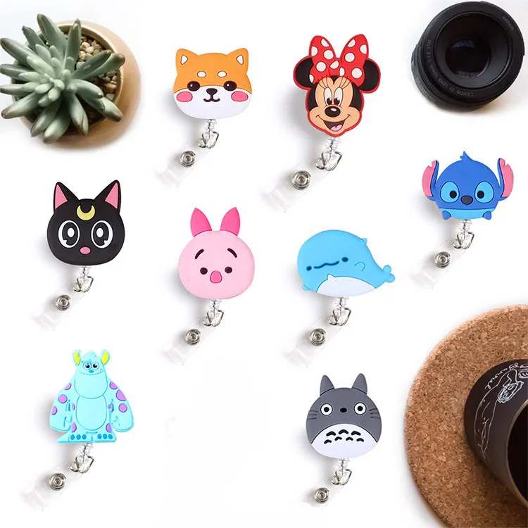 Cartoon Retractable Badge Holder lanyards Silica gel student nurse Name id Card Holder Plastic Exhibition Chest Office Card 
Cartoon Retractable Badge Holder lanyards Silica gel student nurse Name id Card Holder Plastic Exhibition Chest Office Card
