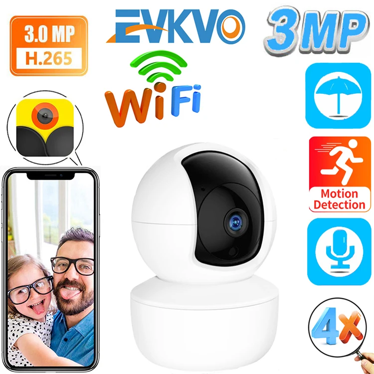IP Camera 1080P Auto Tracking Surveillance Cameras Home Security IP Camera 3MP IR Night Vision Wireless WiFi CCTV Baby Monitor
IP Camera 1080P Auto Tracking Surveillance Cameras Home Security IP Camera 3MP IR Night Vision Wireless WiFi CCTV Baby Monitor