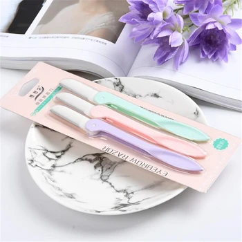 3pcs Portable Eyebrow Trimmer Foldable Eyebrow Razor Eye Brow Shaper Shaver Cutter Facial Hair Remover Women Face Makeup Tool 
3pcs Portable Eyebrow Trimmer Foldable Eyebrow Razor Eye Brow Shaper Shaver Cutter Facial Hair Remover Women Face Makeup Tool