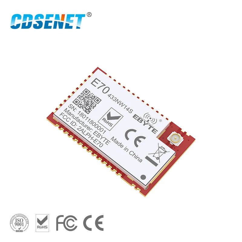 E70-433NW14S CC1310 433mhz 25mW Star Network IPEX Antenna Wireless Transceiver Transmitter Receiver
E70-433NW14S CC1310 433mhz 25mW Star Network IPEX Antenna Wireless Transceiver Transmitter Receiver