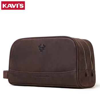 

KAVIS Crazy Horse handbag bag Men for Briefcase Male Crossbody Hand Sling O handles Tote and Purses Shoulder Bolsas hand bag