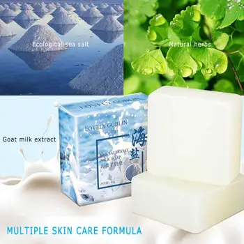 Sea Salt Soap Goat Milk Soap Removal Pimple Pore Acne Treatment Removal Makeup Oil Control Sulfur Face Wash Soap Skin Care
Sea Salt Soap Goat Milk Soap Removal Pimple Pore Acne Treatment Removal Makeup Oil Control Sulfur Face Wash Soap Skin Care