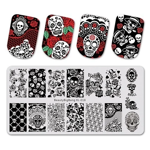 Nail Stamping Plates Set 7PCS BeautyBigBang Halloween Theme Stencil For Stamping Plates Geometry Print Nail Art Template Set
Nail Stamping Plates Set 7PCS BeautyBigBang Halloween Theme Stencil For Stamping Plates Geometry Print Nail Art Template Set