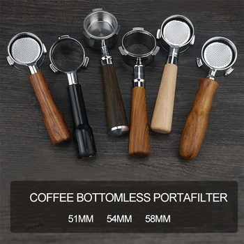Coffee Bottomless 51MM Portafilter for Delonghi Filter 54MM for Breville Replacement Filter 58MM for Expobar E61 Coffee handle
Coffee Bottomless 51MM Portafilter for Delonghi Filter 54MM for Breville Replacement Filter 58MM for Expobar E61 Coffee handle