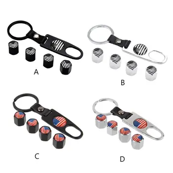 Universal Car Tire Valve Stem Cap Flag Decal Air Dust Cover with Keychain Wrench
Universal Car Tire Valve Stem Cap Flag Decal Air Dust Cover with Keychain Wrench