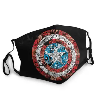 Captain America Comic Patterned Shield Reusable Face Mask Printed Anti Haze Dust Mask Protection Mask Respirator Muffle
Captain America Comic Patterned Shield Reusable Face Mask Printed Anti Haze Dust Mask Protection Mask Respirator Muffle