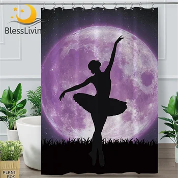 BlessLiving Ballet Bath Curtain Giant Purple Moon Shower Curtain Dancing Girl douche gordijn Galaxy Night Sky Elegant Home Decor
BlessLiving Ballet Bath Curtain Giant Purple Moon Shower Curtain Dancing Girl douche gordijn Galaxy Night Sky Elegant Home Decor