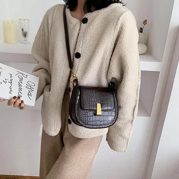 Stone Pattern Pu Leather Saddle Bags for Women Mini Crossbody Messenger Bag Female Travel Handbags
Stone Pattern Pu Leather Saddle Bags for Women Mini Crossbody Messenger Bag Female Travel Handbags