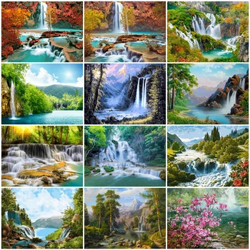 HUACAN Picture By Number Waterfall Landscape Wall Art Oil Painting By Number Drawing Canvas Acrylic Handpainted Home Decor
HUACAN Picture By Number Waterfall Landscape Wall Art Oil Painting By Number Drawing Canvas Acrylic Handpainted Home Decor