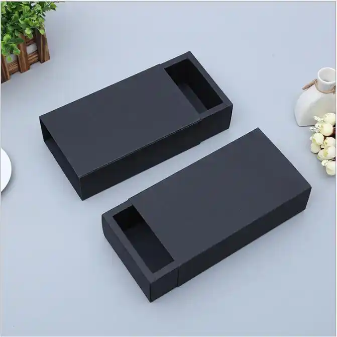 10pcs/lot black cardboard box large gift box packaging custom