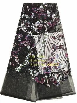 Mixed color sequins embroidered flowers three-dimensional European and American style fabric used for dress design BH72#
Mixed color sequins embroidered flowers three-dimensional European and American style fabric used for dress design BH72#