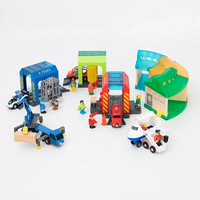 A Set Of Police Thief Catching Building Block Suit Compatible With Wooden Train Track Toy Simulation Plastic Police Station Suit
A Set Of Police Thief Catching Building Block Suit Compatible With Wooden Train Track Toy Simulation Plastic Police Station Suit