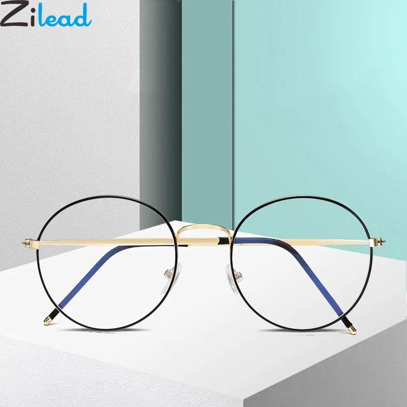 Zilead Anti Blue Light Glasses Frame Ultralight Metal Round Optical Sepectacles Men Women Computer Goggles Eyeglasses Eyewear
Zilead Anti Blue Light Glasses Frame Ultralight Metal Round Optical Sepectacles Men Women Computer Goggles Eyeglasses Eyewear