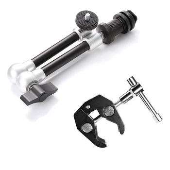 Photo Studio Accessories Super Clamp +7/11in Adjustable Articulated Magic Arm for Monitor LED Light LCD Video Flash Camera DSLR
Photo Studio Accessories Super Clamp +7/11in Adjustable Articulated Magic Arm for Monitor LED Light LCD Video Flash Camera DSLR