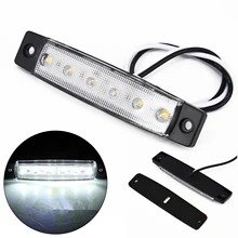 White 12V 6 LED Side Marker Light For Trailer Truck Boat BUS Indicator RV Lamp Side Marker Light
White 12V 6 LED Side Marker Light For Trailer Truck Boat BUS Indicator RV Lamp Side Marker Light