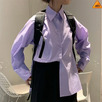 Striped Women Blue Asymmetrical Oversized Blouse New Lapel Long Sleeve Loose Fit Shirt Fashion Spring Autumn 2020
Striped Women Blue Asymmetrical Oversized Blouse New Lapel Long Sleeve Loose Fit Shirt Fashion Spring Autumn 2020