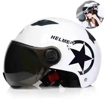 Mopeds Helmets for Motorcycles Sunshade Sun Protection Summer Open Face Half Helmet Bicycle Safty Crash Hat Bye Helmets Female
Mopeds Helmets for Motorcycles Sunshade Sun Protection Summer Open Face Half Helmet Bicycle Safty Crash Hat Bye Helmets Female