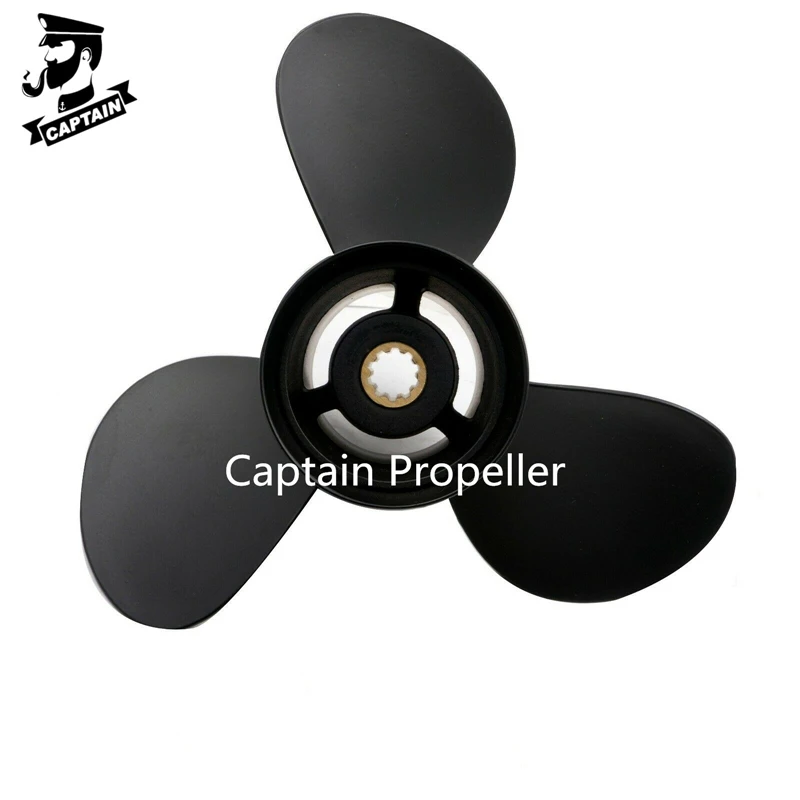 Captain Boat Propeller 9x9 Fit Tohatsu Outboard Engines 25HP 30HP MFS25B MFS30B Aluminum Propeller 3 Blades 10 Tooth Splines
Captain Boat Propeller 9x9 Fit Tohatsu Outboard Engines 25HP 30HP MFS25B MFS30B Aluminum Propeller 3 Blades 10 Tooth Splines