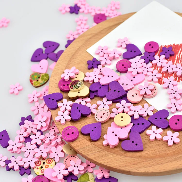 100pcs Mixed 2-Hole Wooden Buttons Heart Pattern Decorative Buttons For Women Sewing Tools DIY Scrapbooking Clothes Craft Tool
100pcs Mixed 2-Hole Wooden Buttons Heart Pattern Decorative Buttons For Women Sewing Tools DIY Scrapbooking Clothes Craft Tool