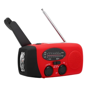Portable AF/FM Raido with NOAA Function Solar Hand Crank Radio LED Light Disaster Prevention Emergency Raido Player
Portable AF/FM Raido with NOAA Function Solar Hand Crank Radio LED Light Disaster Prevention Emergency Raido Player