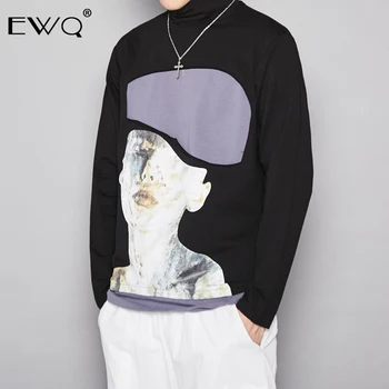 EWQ / Recommend Men's Clothes 2020 Spring Fashion New Hit Color Printing Turtleneck Black Long Sleeve T-shirt 19H-a97
EWQ / Recommend Men's Clothes 2020 Spring Fashion New Hit Color Printing Turtleneck Black Long Sleeve T-shirt 19H-a97