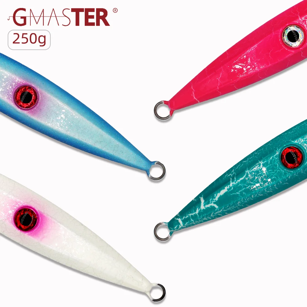 

GMASTER Fast Jigging Lure 250g Type UFOn with Strong Glow and Japan Laser Lead Gig