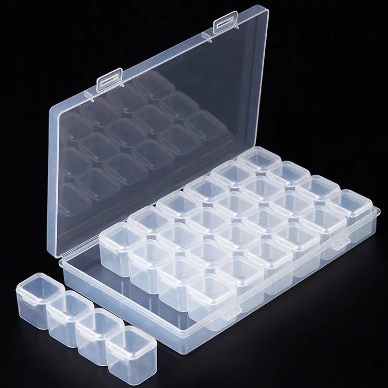 HNUIX 28 Grids Diamond Painting Kits Plastic Storage Box Nail Art Rhinestone Tools Beads Storage Box Box Holder Organizer Kit
HNUIX 28 Grids Diamond Painting Kits Plastic Storage Box Nail Art Rhinestone Tools Beads Storage Box Box Holder Organizer Kit