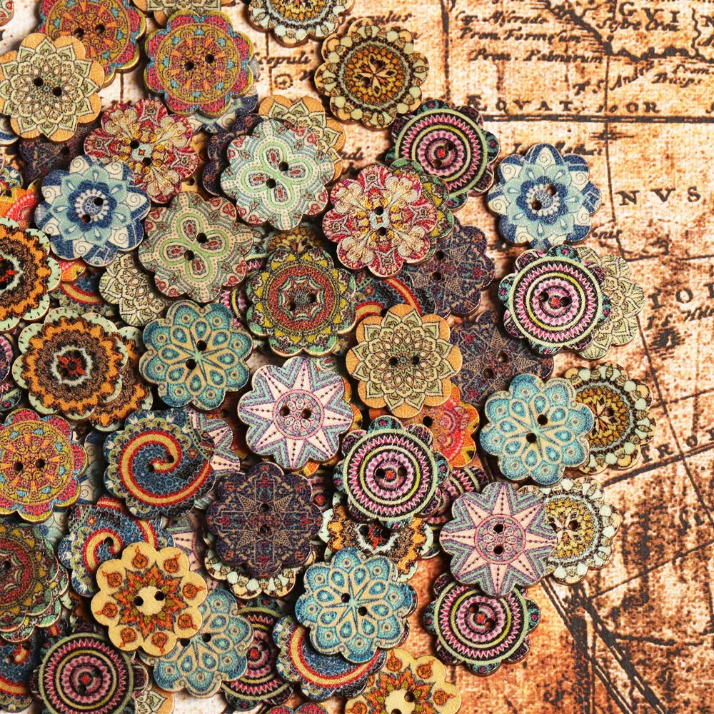 20/25mm/40mm 100 Pcs Buttons Retro Colorful Buttons DIY Button Round Leaves Feathers Shape Buttons Two-hole Wooden Buttons
20/25mm/40mm 100 Pcs Buttons Retro Colorful Buttons DIY Button Round Leaves Feathers Shape Buttons Two-hole Wooden Buttons