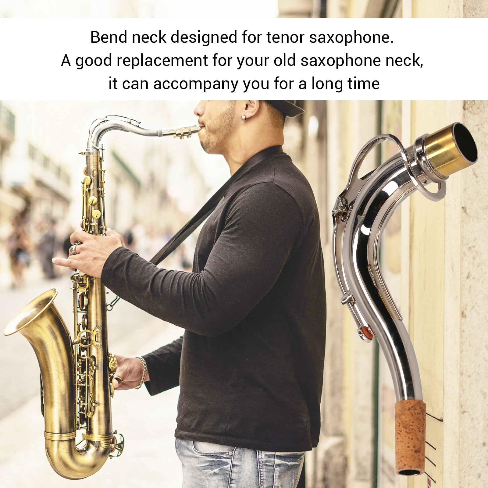 Tenor Saxophone Elbow Bend Neck 28mm Connector Diameter Saxophone Accessory Replacement Part
Tenor Saxophone Elbow Bend Neck 28mm Connector Diameter Saxophone Accessory Replacement Part