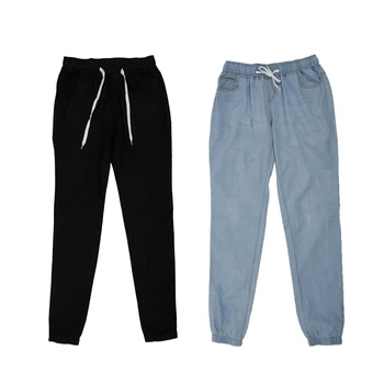 2pcs Women Casual Jogger Pants Drawstring Elastic Waisted Jeans Solid Ladies Denim Pants Slim Leggings Pants M - Black & Light B
2pcs Women Casual Jogger Pants Drawstring Elastic Waisted Jeans Solid Ladies Denim Pants Slim Leggings Pants M - Black & Light B