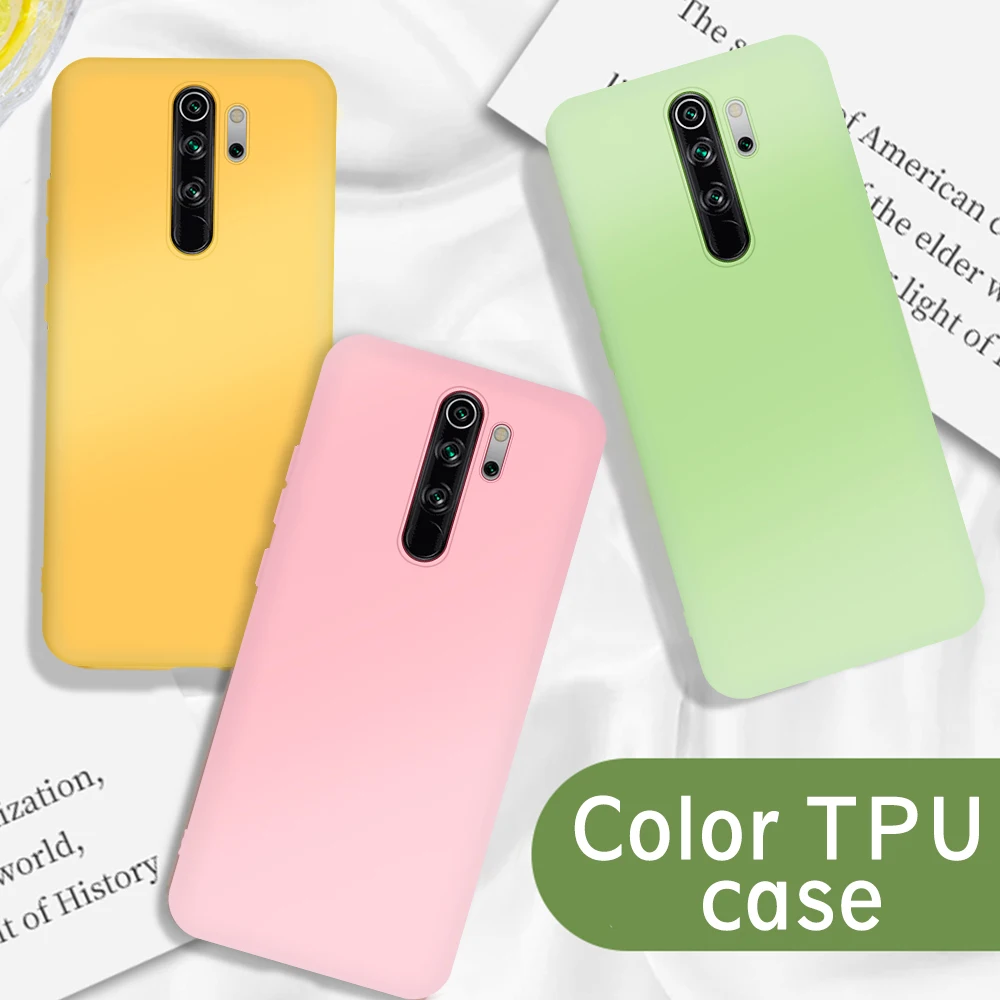 Милый однотонный чехол из ТПУ для телефона Xiaomi Redmi Note 8 Pro силиконовый K20 7 6 5