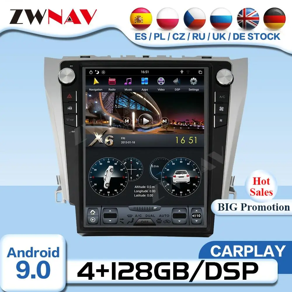 Carplay экран Tesla Android 9 видео мультимедиа для Toyota Camry 2012 2013 2014 2015 2016 радио ресивер аудио стерео головное устройство
Carplay экран Tesla Android 9 видео мультимедиа для Toyota Camry 2012 2013 2014 2015 2016 радио ресивер аудио стерео головное устройство