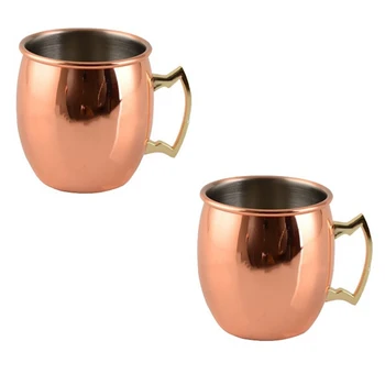 Copper Moscow Mule Mugs Set of 2,Mirror Polished Copper Cups with Brass Handle for Beer & Cocktail
Copper Moscow Mule Mugs Set of 2,Mirror Polished Copper Cups with Brass Handle for Beer & Cocktail
