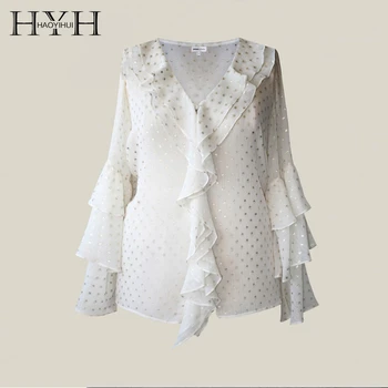 HYH haoyihui 2020 Spring New Fashion Printing Bronzing Loose Thin Plus Size Ruffle sleeve Women Shirt
HYH haoyihui 2020 Spring New Fashion Printing Bronzing Loose Thin Plus Size Ruffle sleeve Women Shirt
