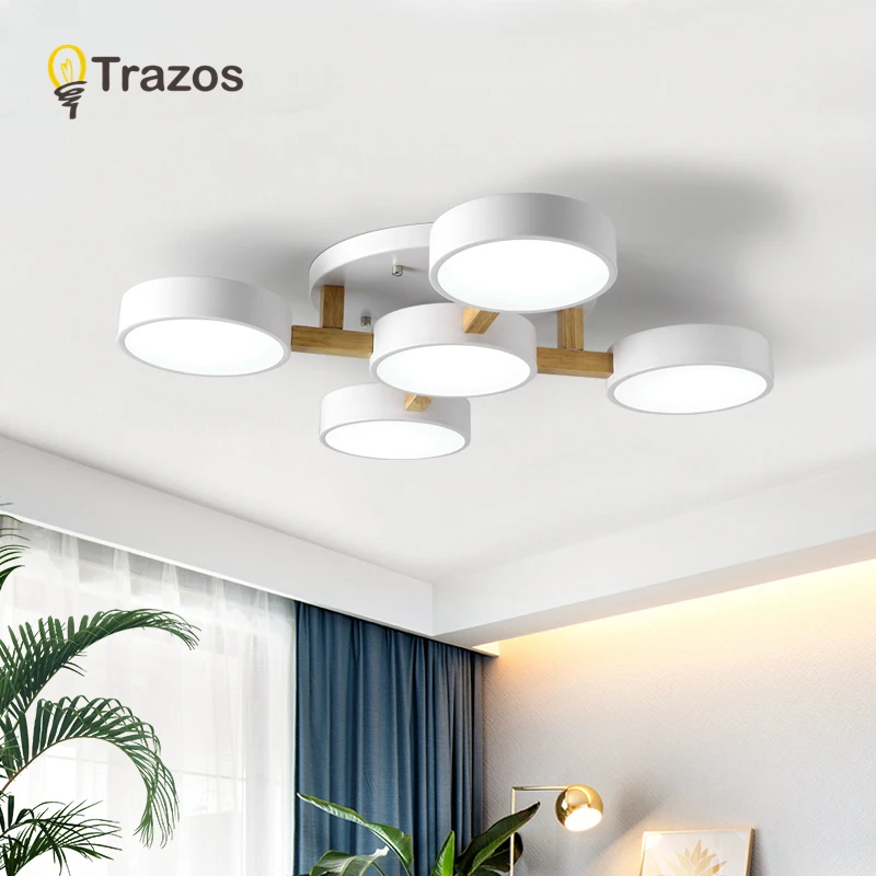 2019 TRAZOS Nordic Wood Decor Led Ceiling Lights For Living Room 220V Round Metal Ceiling Lamp Surface Mounted Lighting Fixture
2019 TRAZOS Nordic Wood Decor Led Ceiling Lights For Living Room 220V Round Metal Ceiling Lamp Surface Mounted Lighting Fixture