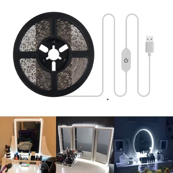 LED Makeup Mirror Light Hollywood Vanity Lights USB Dimmable Table Dressing Cosmetic LED Light Strip luminaria lampara
LED Makeup Mirror Light Hollywood Vanity Lights USB Dimmable Table Dressing Cosmetic LED Light Strip luminaria lampara