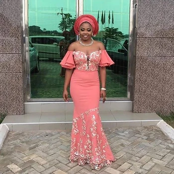 Nigerian Prom Gowns 3D Floral Appliques Mermaid Prom Gown abendkleider Elegant Custom Formal Gowns Plus Size abiye
Nigerian Prom Gowns 3D Floral Appliques Mermaid Prom Gown abendkleider Elegant Custom Formal Gowns Plus Size abiye