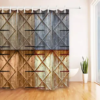Rustic Old Barn Wooden Door Shower Curtain Waterproof Fabric 3D High-Definition Printing Does Not Fade,12 Shower Hooks, ,Home
Rustic Old Barn Wooden Door Shower Curtain Waterproof Fabric 3D High-Definition Printing Does Not Fade,12 Shower Hooks, ,Home