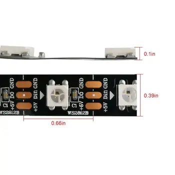 WIXURE WS2812B LED Strip Light Individually Addressable Programmable WS2811 Built-in 5050 RGB DC5V Dream Color LED Rope Light
WIXURE WS2812B LED Strip Light Individually Addressable Programmable WS2811 Built-in 5050 RGB DC5V Dream Color LED Rope Light