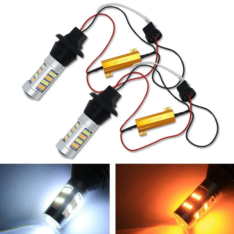 4pcs 2pcs Turn Signal Lamp 1156 BAU15S 42leds Double Color T20 7440 W21W White&Yellow Daytime Running Light Car DRL Winker DC12V
4pcs 2pcs Turn Signal Lamp 1156 BAU15S 42leds Double Color T20 7440 W21W White&Yellow Daytime Running Light Car DRL Winker DC12V