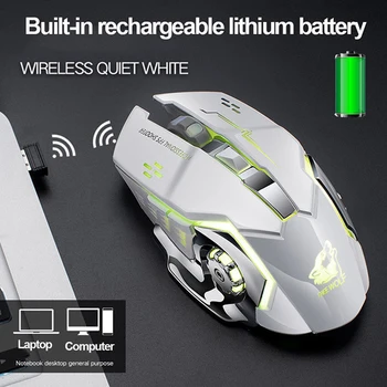 LED Backlit Gaming Mouse Rechargeable Wireless Silent Mouse 2.4G USB 1800DPI Optical Ergonomic Mouse Gamer Desktop For PC Laptop
LED Backlit Gaming Mouse Rechargeable Wireless Silent Mouse 2.4G USB 1800DPI Optical Ergonomic Mouse Gamer Desktop For PC Laptop