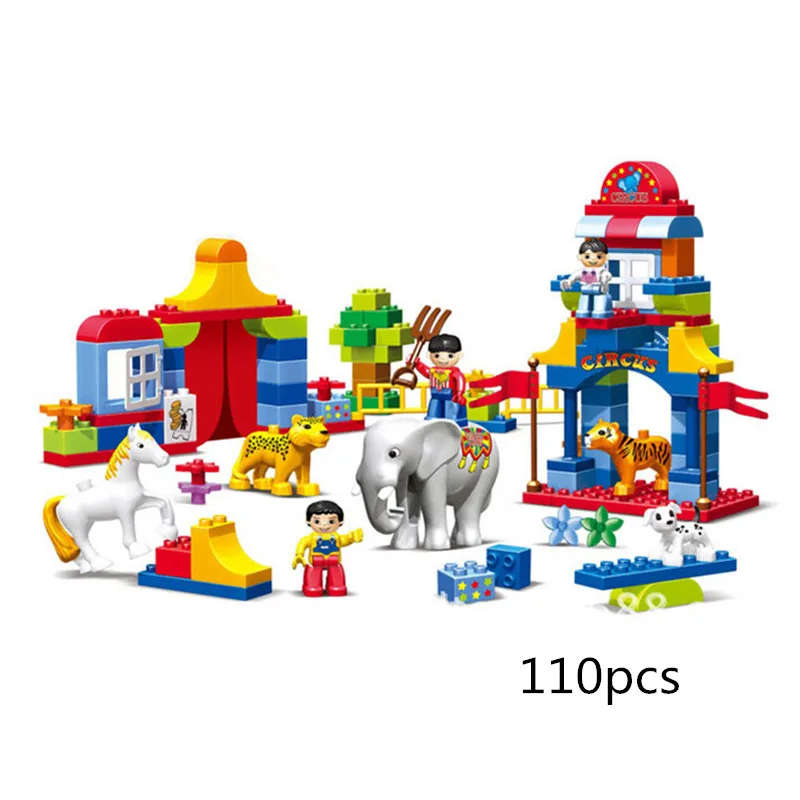 Circus Park Ship Big Size Building Blocks Set Compatible with Duploed Accessory Kid DIY Toys Bricks Toys for Children Gift
Circus Park Ship Big Size Building Blocks Set Compatible with Duploed Accessory Kid DIY Toys Bricks Toys for Children Gift