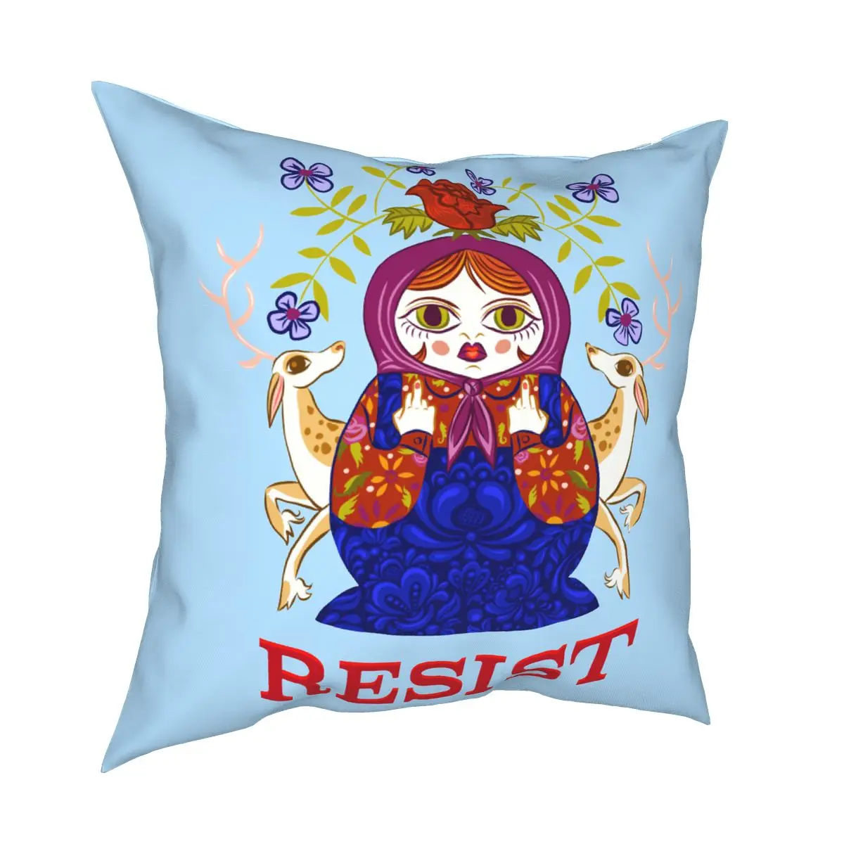 Resist Throw Pillow Cover Polyester Decorative Pillow Russia Matryoshka Doll Fashion Cushion Covers
Resist Throw Pillow Cover Polyester Decorative Pillow Russia Matryoshka Doll Fashion Cushion Covers