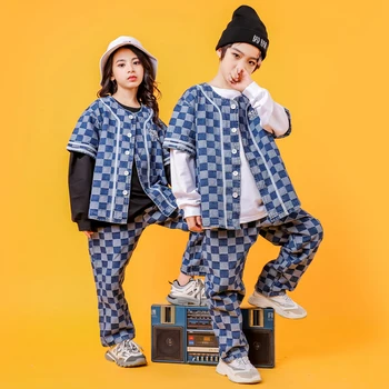 Kids Cool Blue Jeans Jacket Coat White Shirt Top Hip Hop dancing Clothing Girls Boys Jazz Dance Costume Ballroom Clothes Wear
Kids Cool Blue Jeans Jacket Coat White Shirt Top Hip Hop dancing Clothing Girls Boys Jazz Dance Costume Ballroom Clothes Wear