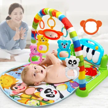 Multifunction Baby Music Rack Mat Piano Pedal Keyboard Fitness Frame Music Bed Bell Toy Floor Crawl Blanket Carpet Gamepad Toy
Multifunction Baby Music Rack Mat Piano Pedal Keyboard Fitness Frame Music Bed Bell Toy Floor Crawl Blanket Carpet Gamepad Toy