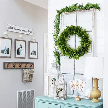 Leaf / Flower Wreath, 17.7 Inch Eucalyptus Wreath Round Wreath Front Door Green Garland Garland For Home Office Wall Christmas W
Leaf / Flower Wreath, 17.7 Inch Eucalyptus Wreath Round Wreath Front Door Green Garland Garland For Home Office Wall Christmas W