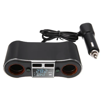 12V-24V 2.1A Dual USB Port Charger Car Cigarette Lighter Socket Splitter Power Adapter Car Charger Electronic Accessories
12V-24V 2.1A Dual USB Port Charger Car Cigarette Lighter Socket Splitter Power Adapter Car Charger Electronic Accessories