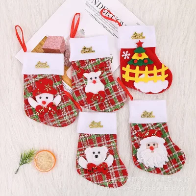 decoration ornaments new year candy bag gifts socks stocking